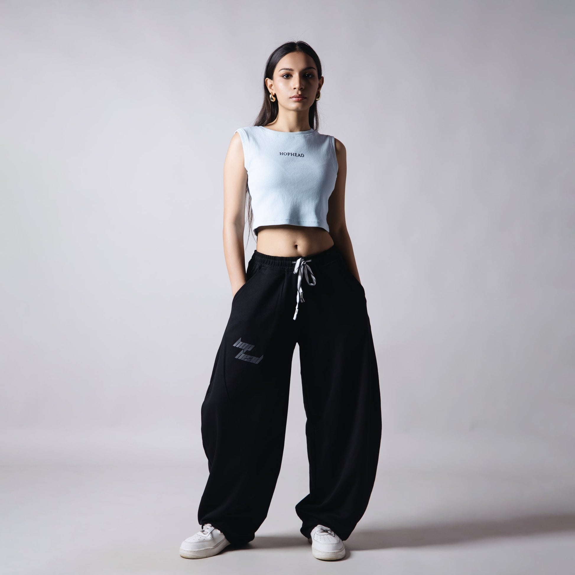 SKY BLUE RIB TOP